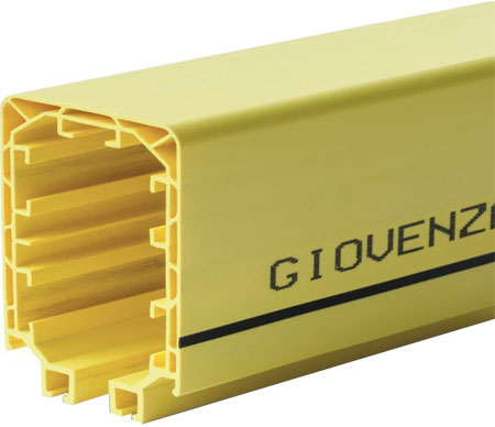 Троллейный шинопровод Giovenzana TR85H7P 50-320А (желтая серия, шина под протяжку)